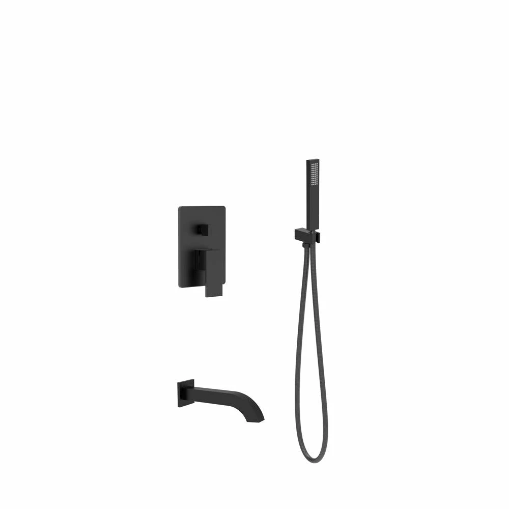 PearlĀ® Shower Systems ETHAN Hand Shower & Spout Matte Black