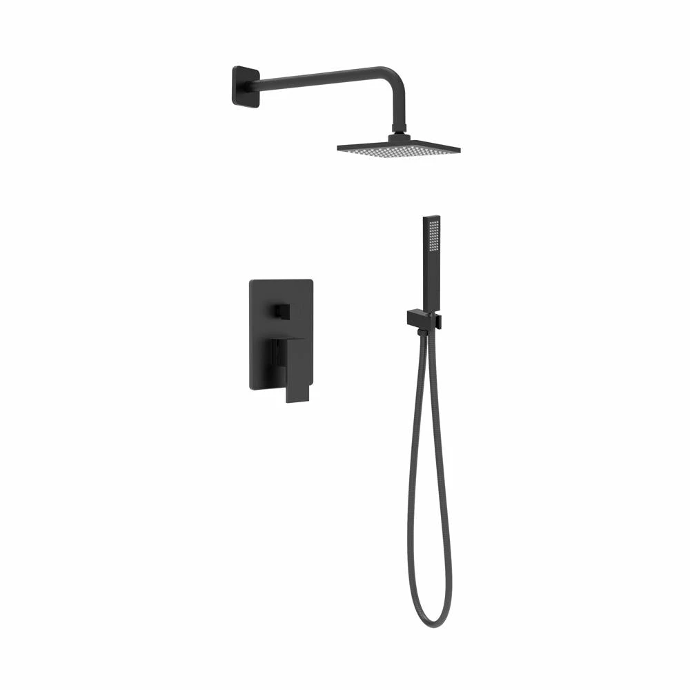 PearlĀ® ETHAN Hand Shower & Shower Head Matte Black Shower Systems