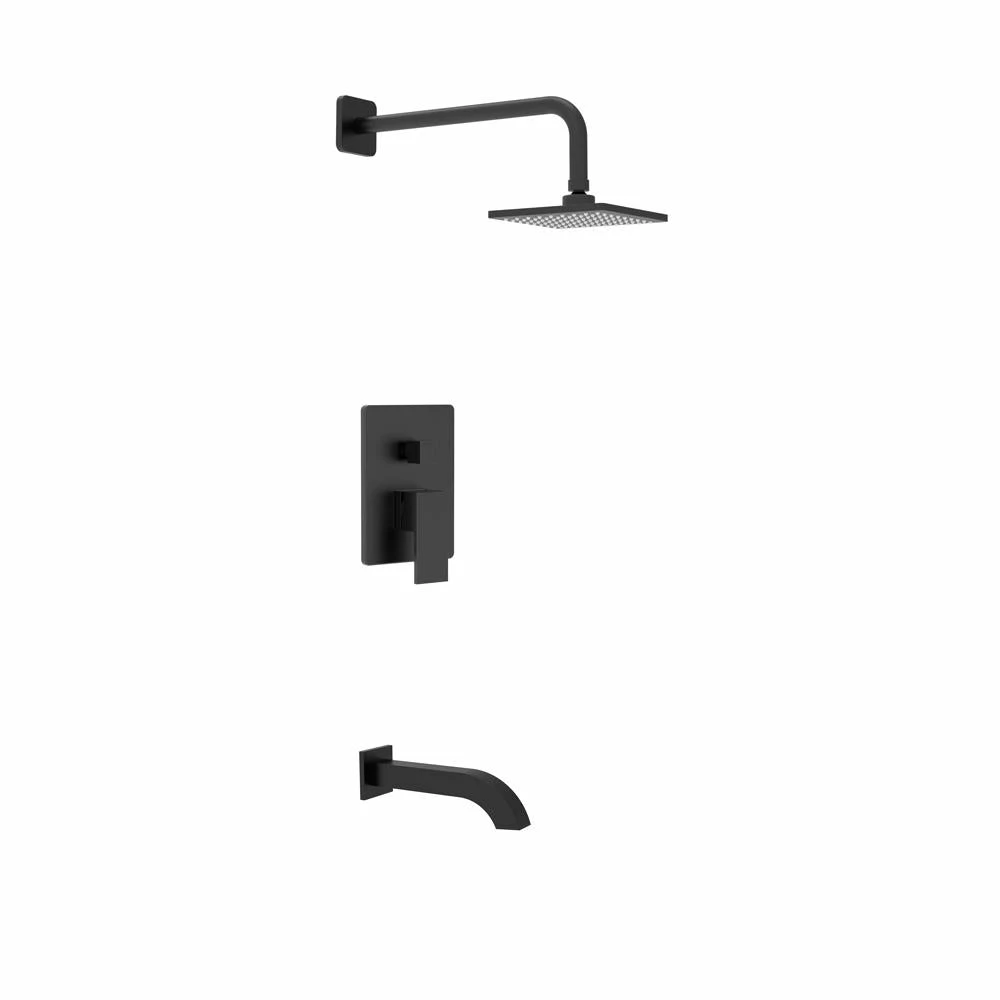 PearlĀ® ETHAN Shower Head & Spout Matte Black