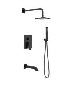 PearlĀ® Shower Systems ETHAN Complete Shower Set Matte Black