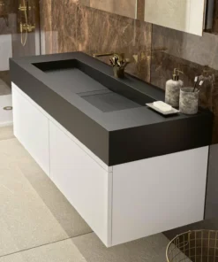 COSENTINO COSENTINO INTEGRATED VANITIES Reflection 900 Single Bowl One-piece Vanity Sink