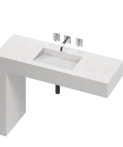 COSENTINO COSENTINO INTEGRATED VANITIES Balance 1 Single Bowl One-piece Vanity Sink