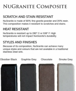 PearlĀ® Designer Kitchen Sinks VERTU - CL