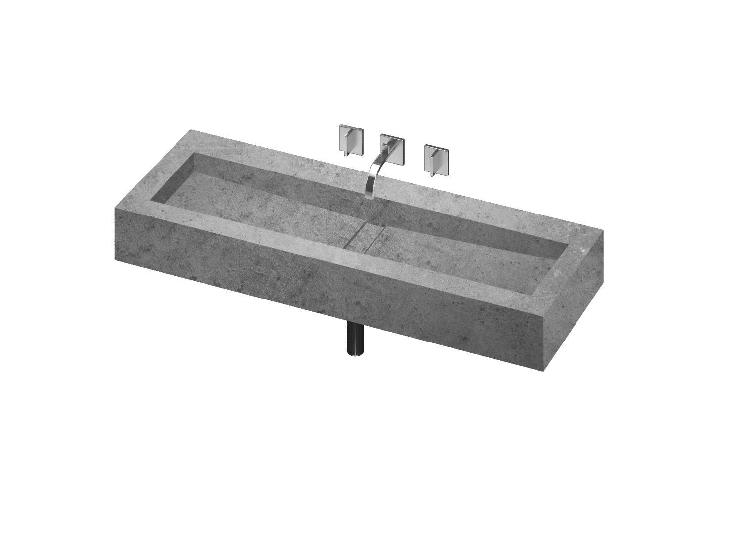 COSENTINO Reflection 1200 Single Bowl One-piece Vanity Sink COSENTINO INTEGRATED VANITIES