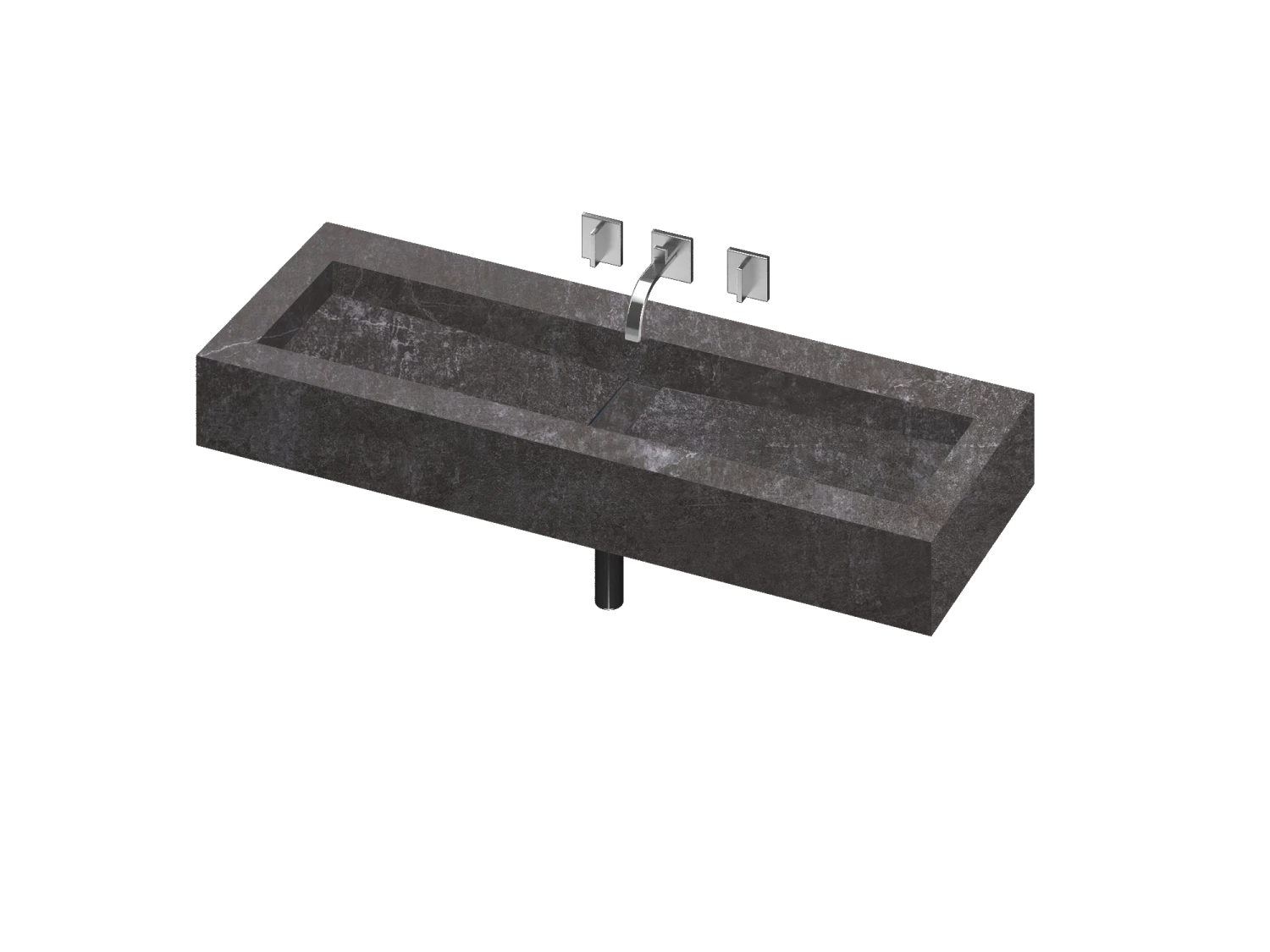 COSENTINO Reflection 1200 Single Bowl One-piece Vanity Sink COSENTINO INTEGRATED VANITIES