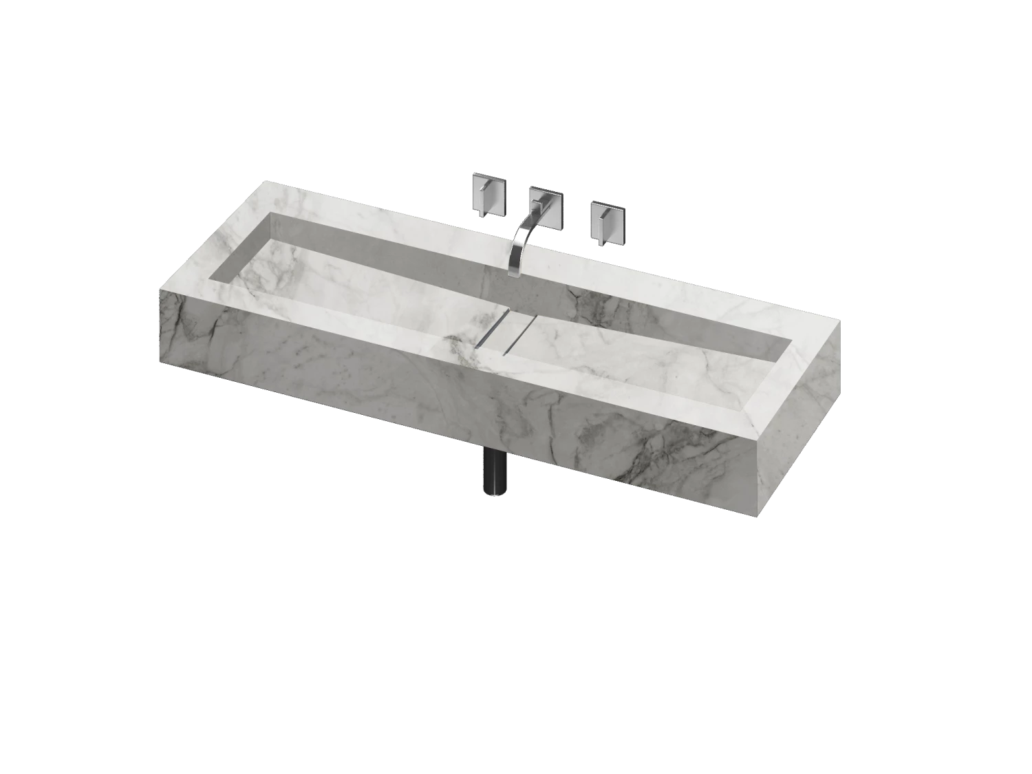 COSENTINO Reflection 1200 Single Bowl One-piece Vanity Sink COSENTINO INTEGRATED VANITIES