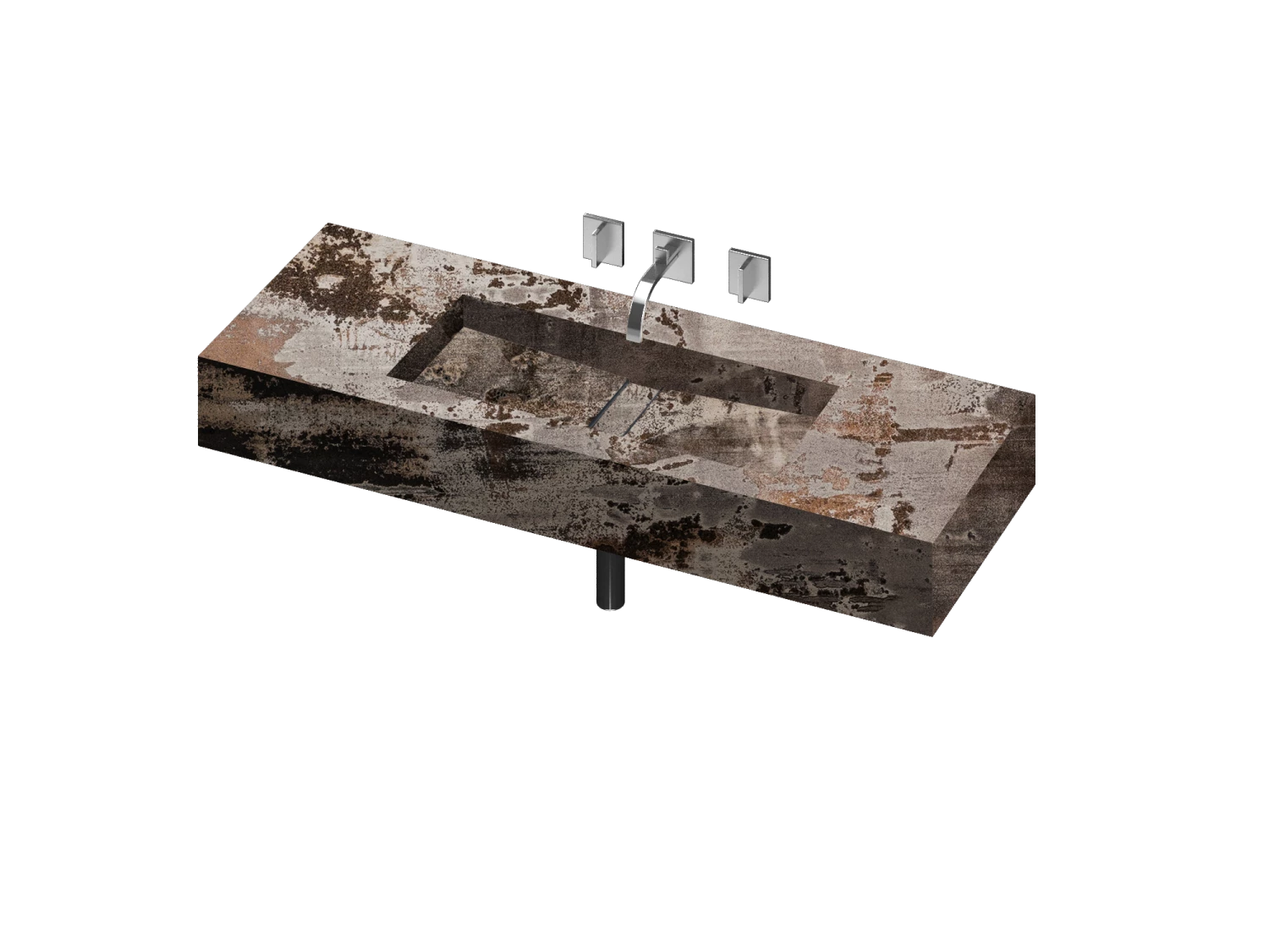 COSENTINO COSENTINO INTEGRATED VANITIES Reflection 900 Single Bowl One-piece Vanity Sink