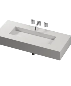 COSENTINO COSENTINO INTEGRATED VANITIES Reflection 490 Single Bowl One-piece Vanity Sink