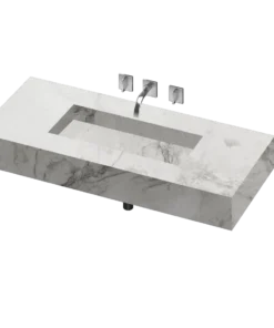 COSENTINO COSENTINO INTEGRATED VANITIES Silence 490 Single Bowl One-piece Vanity Sink