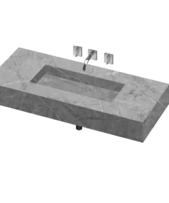 COSENTINO COSENTINO INTEGRATED VANITIES Silence 490 Single Bowl One-piece Vanity Sink