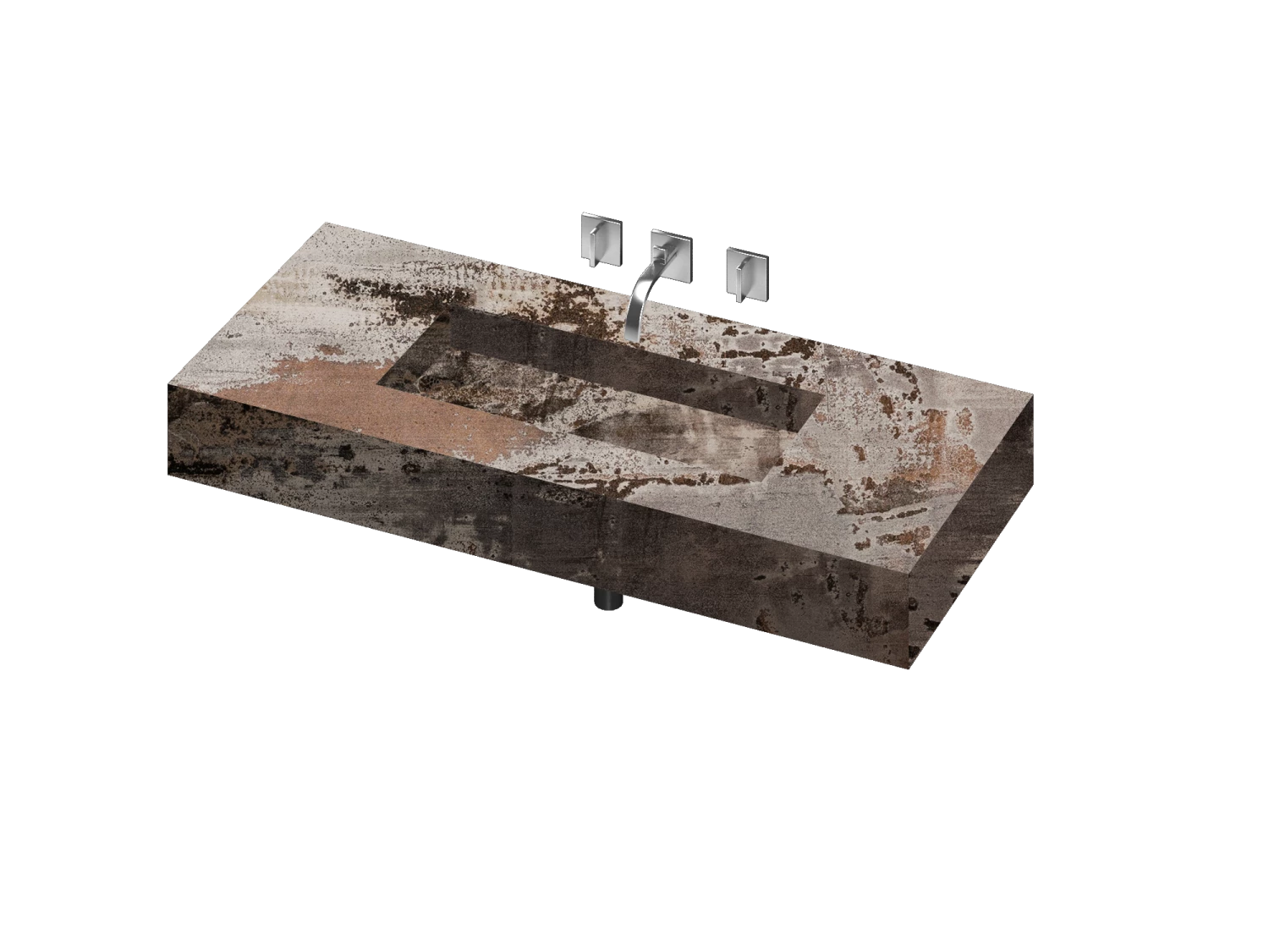 COSENTINO COSENTINO INTEGRATED VANITIES Reflection 900 Single Bowl One-piece Vanity Sink