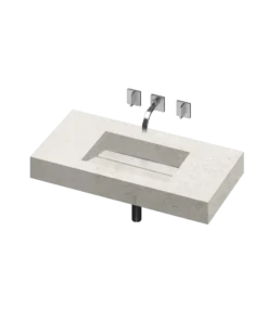 COSENTINO COSENTINO INTEGRATED VANITIES Simplicity 1 Single Bowl One-piece Vanity Sink