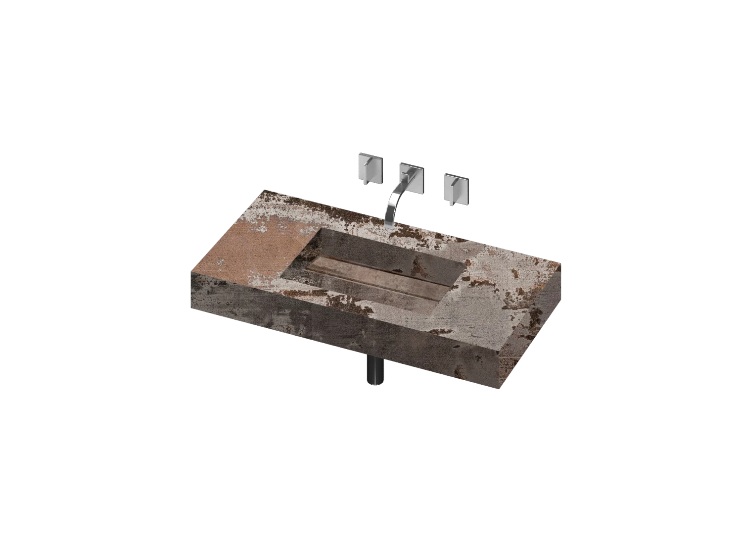 COSENTINO COSENTINO INTEGRATED VANITIES Simplicity 1 Single Bowl One-piece Vanity Sink